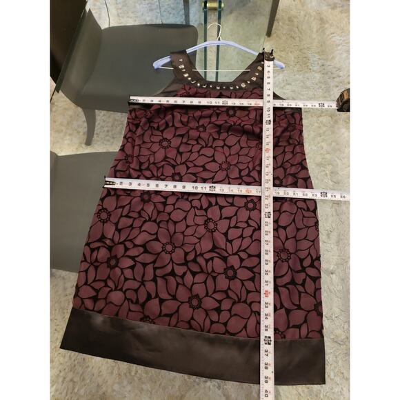 Signature by Robbie Bee Sheath Dress Women's 18W Black & Purple Floral Beaded - Picture 7 of 13